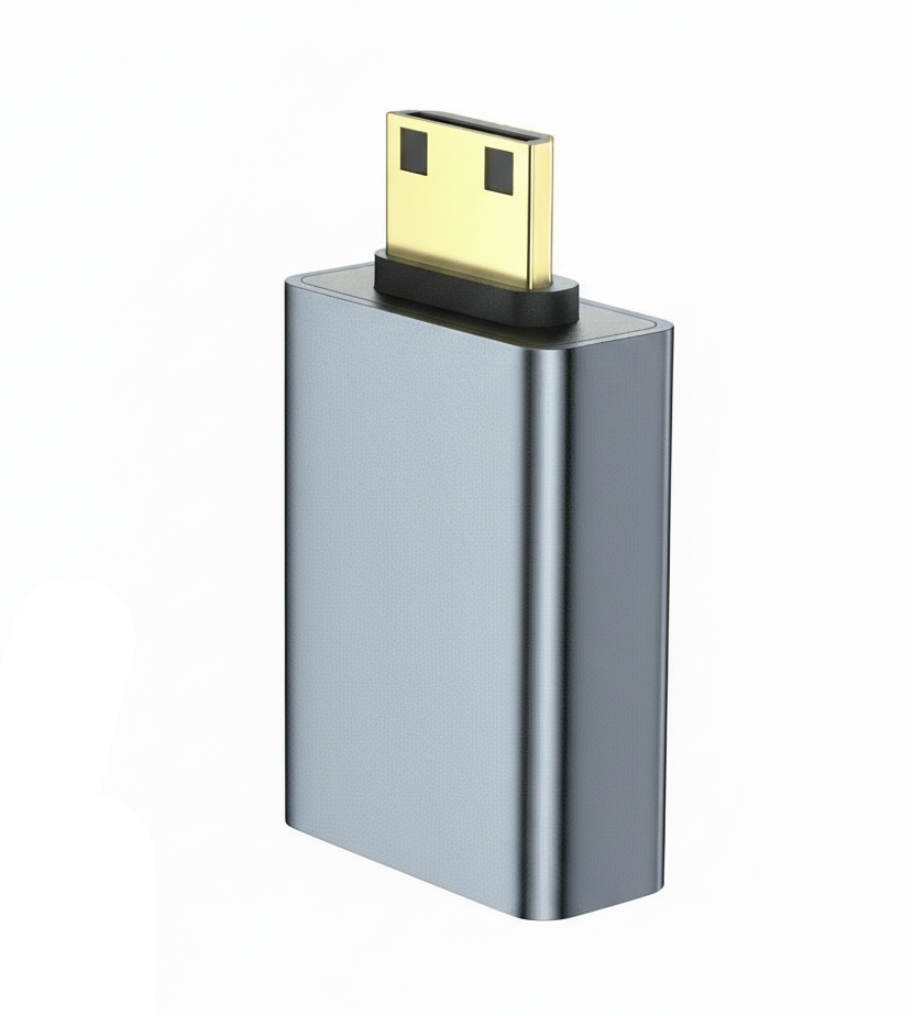 Mini HDMI to HDMI 2.0 Adapter – Bidirectional 4K 60Hz Gold Plated