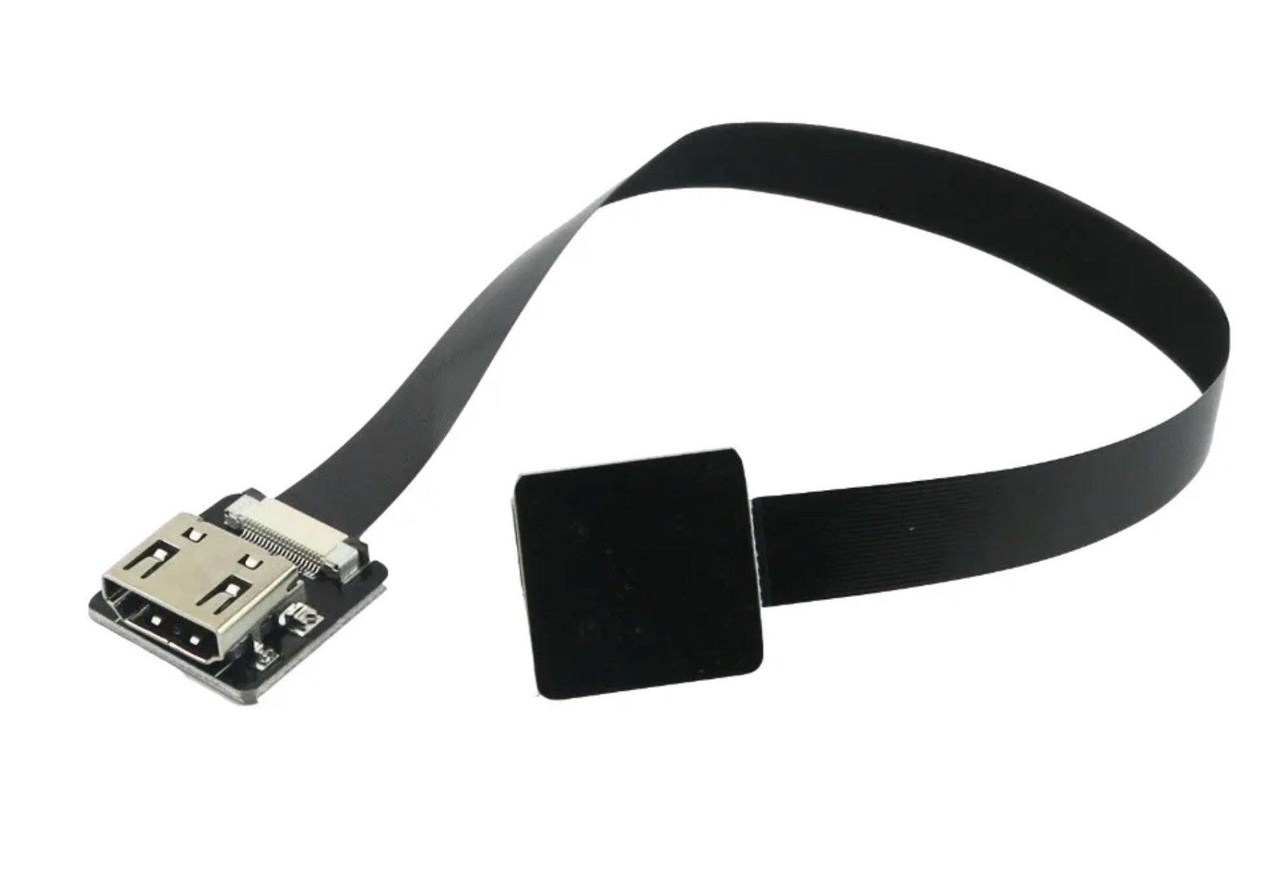 Flat HDMI female coupler cable for FPV systems