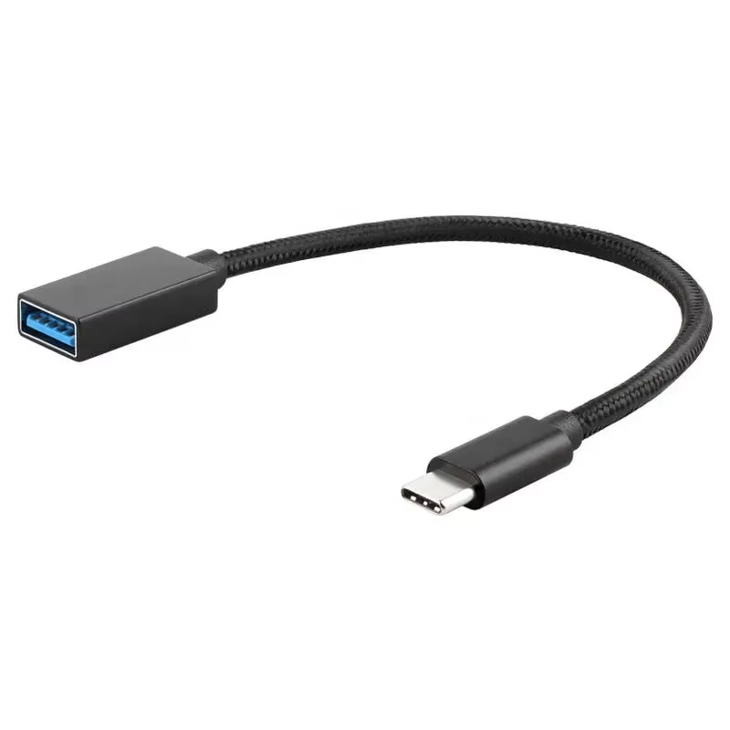 USB-C Male to USB-A 3.1 Female OTG Adapter Cable – Fast Data Transfer & Charging