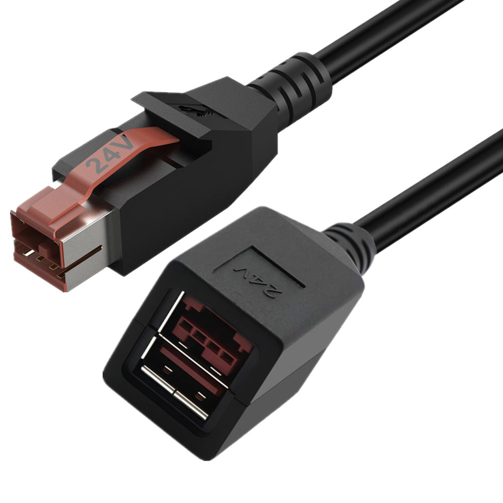 IBM POS 24V PoweredUSB extension lead 2 m black