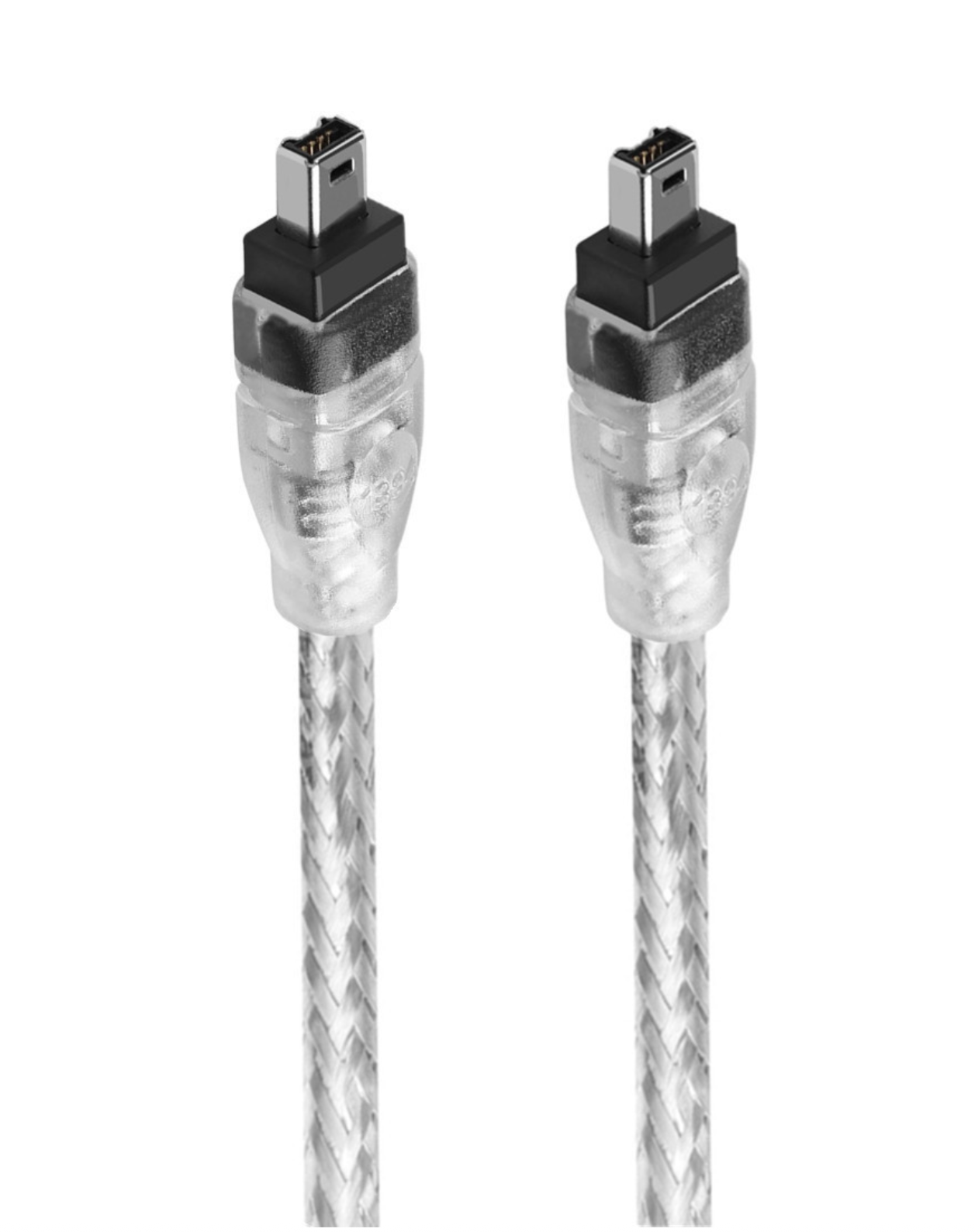 IEEE 1394 FireWire 400 Cable – 4-Pin to 4-Pin Male to Male Data Transfer Cord for DV Camcorders, iLink, and Laptops