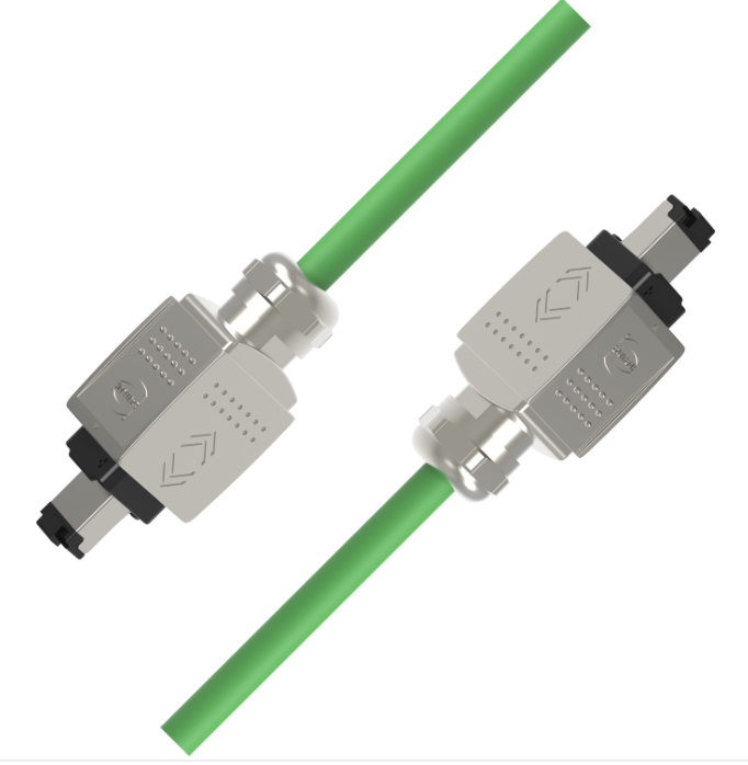 IP67 PROFINET Type A CAT5e Ethernet cable with Harting PushPull RJ45 connectors