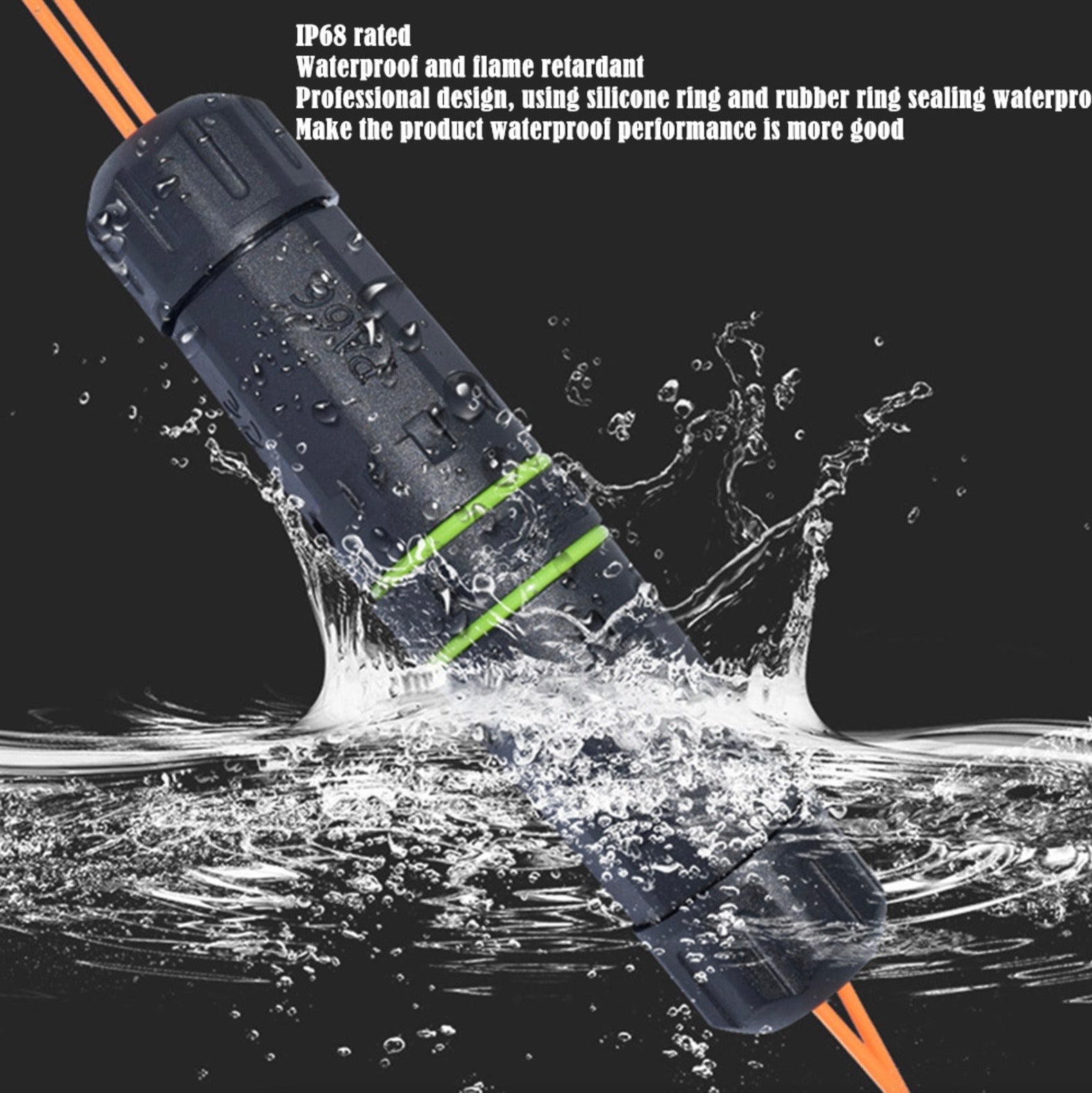 Waterproof LC to LC fibre coupler for CCTV and LAN systems