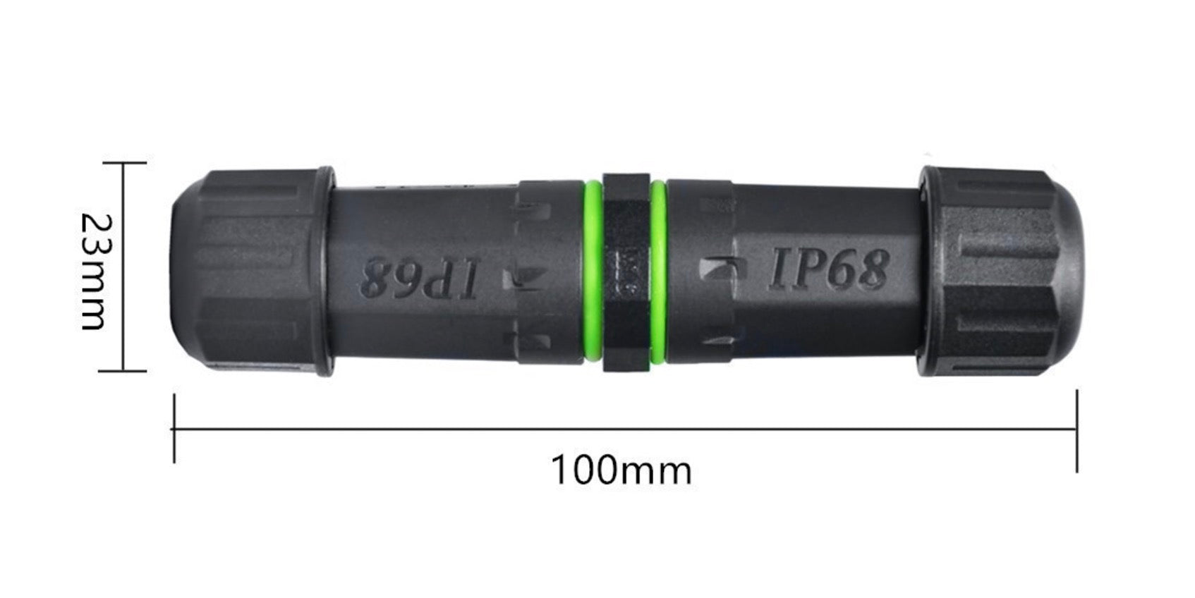 IP68 waterproof M16 3-pin junction box outdoor electrical connector