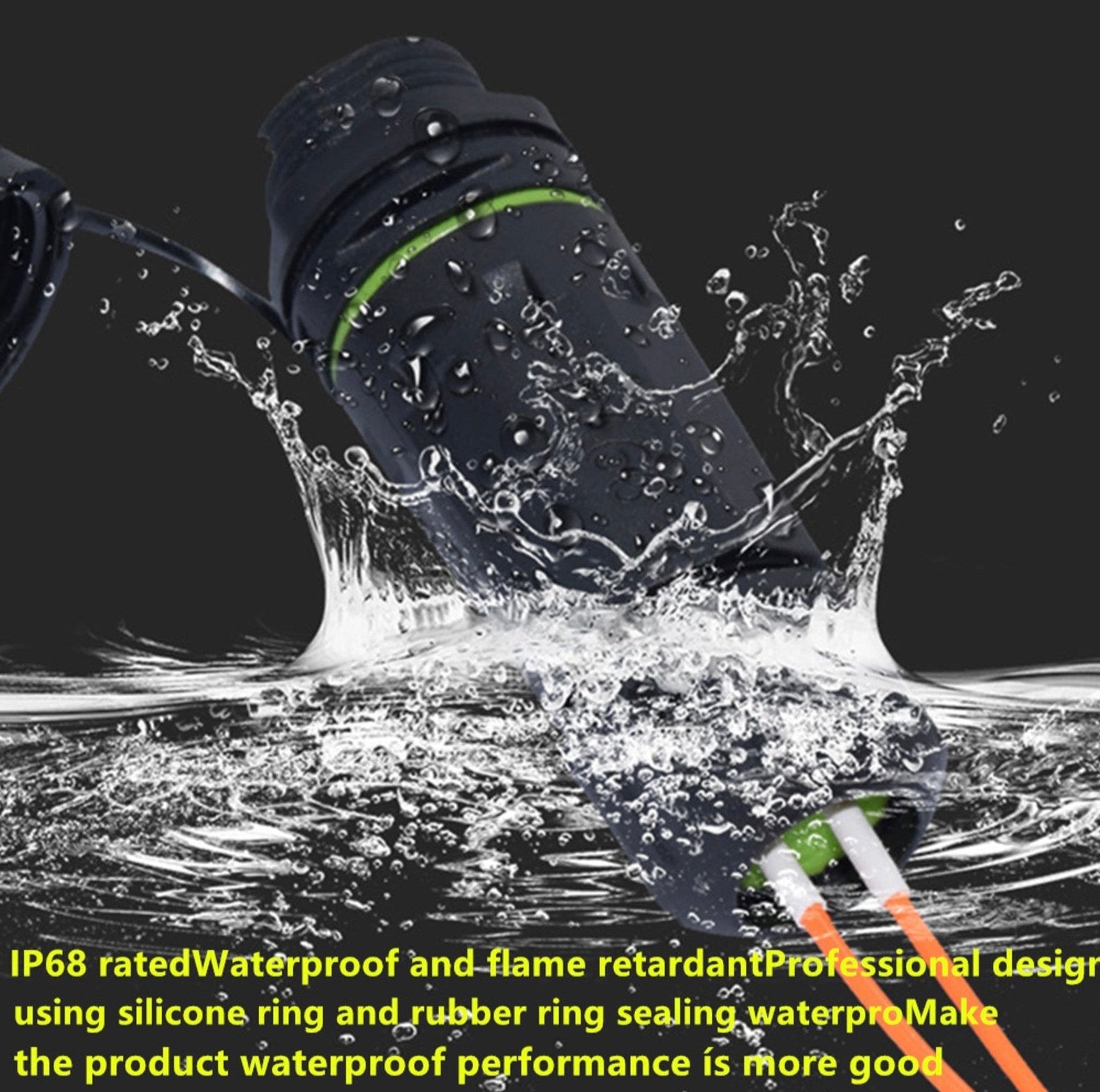 Outdoor fibre optic SC to SC waterproof connector extender