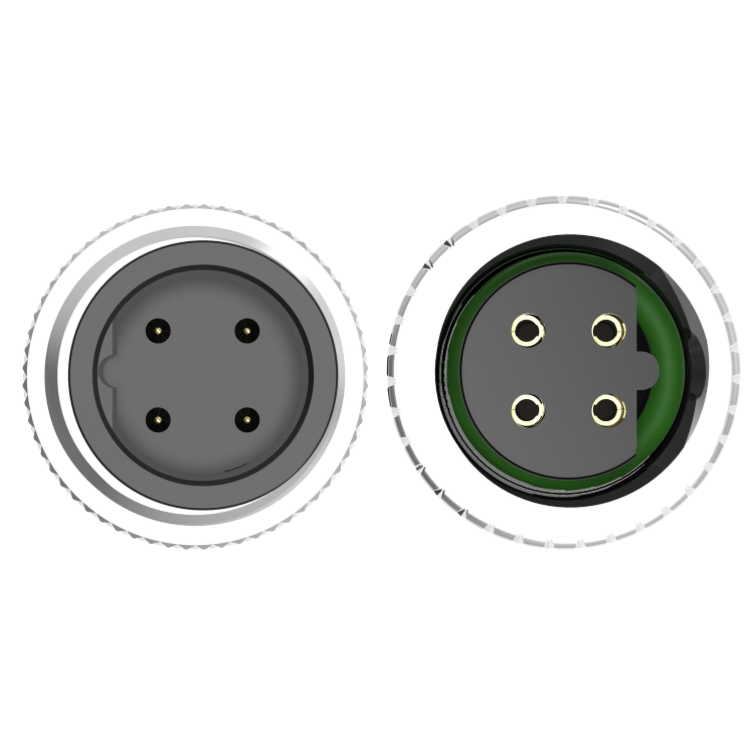 Industrial M12 B-code 4-pin shielded PUR cable