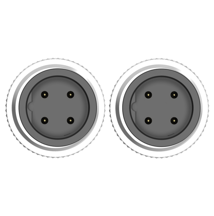Industrial M12 B-code 4-pin shielded drag chain cable