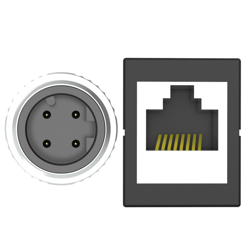 Industrial M12 D-code CAT5e shielded drag chain cable