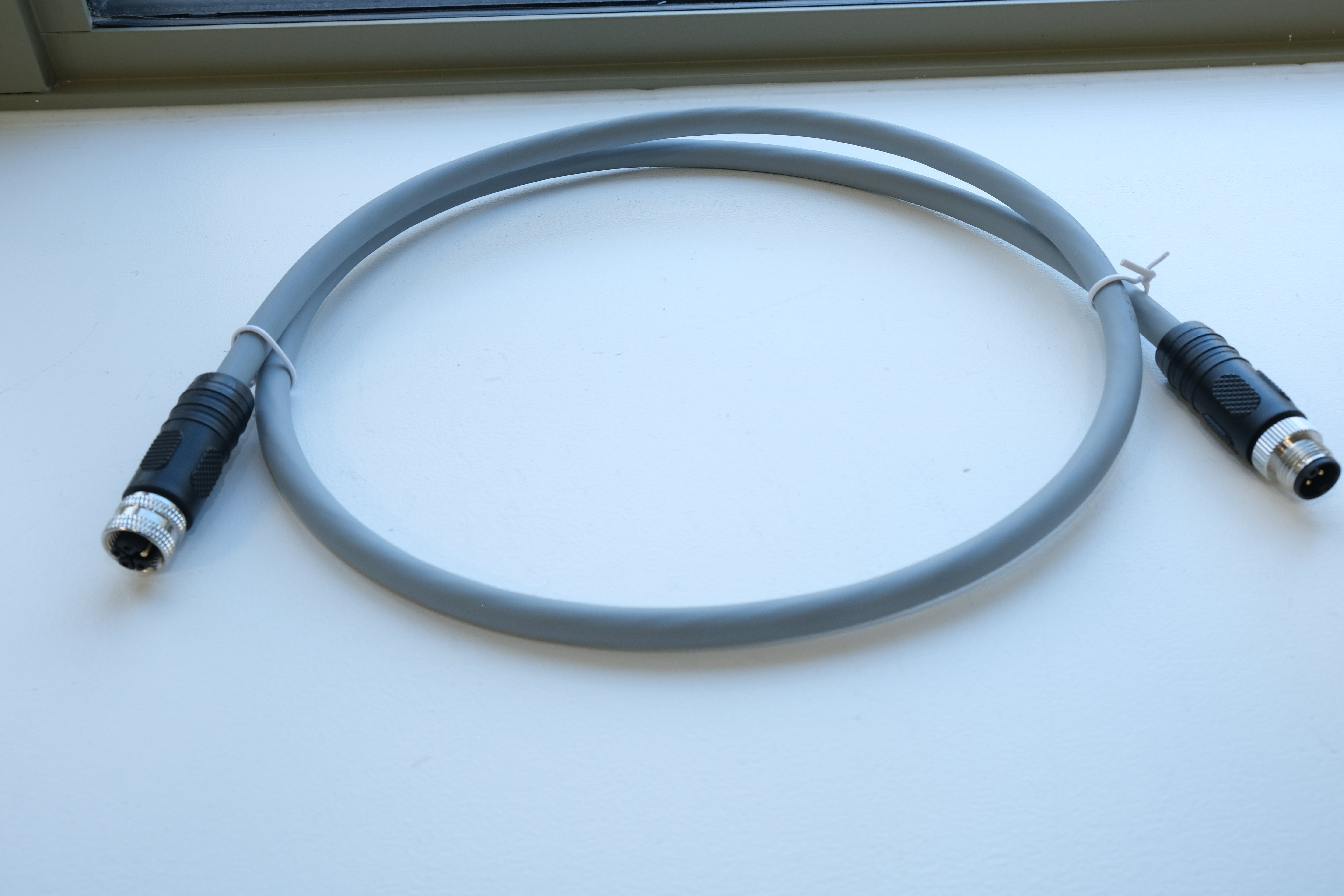 Industrial M12 K coded extension cable drag chain rated