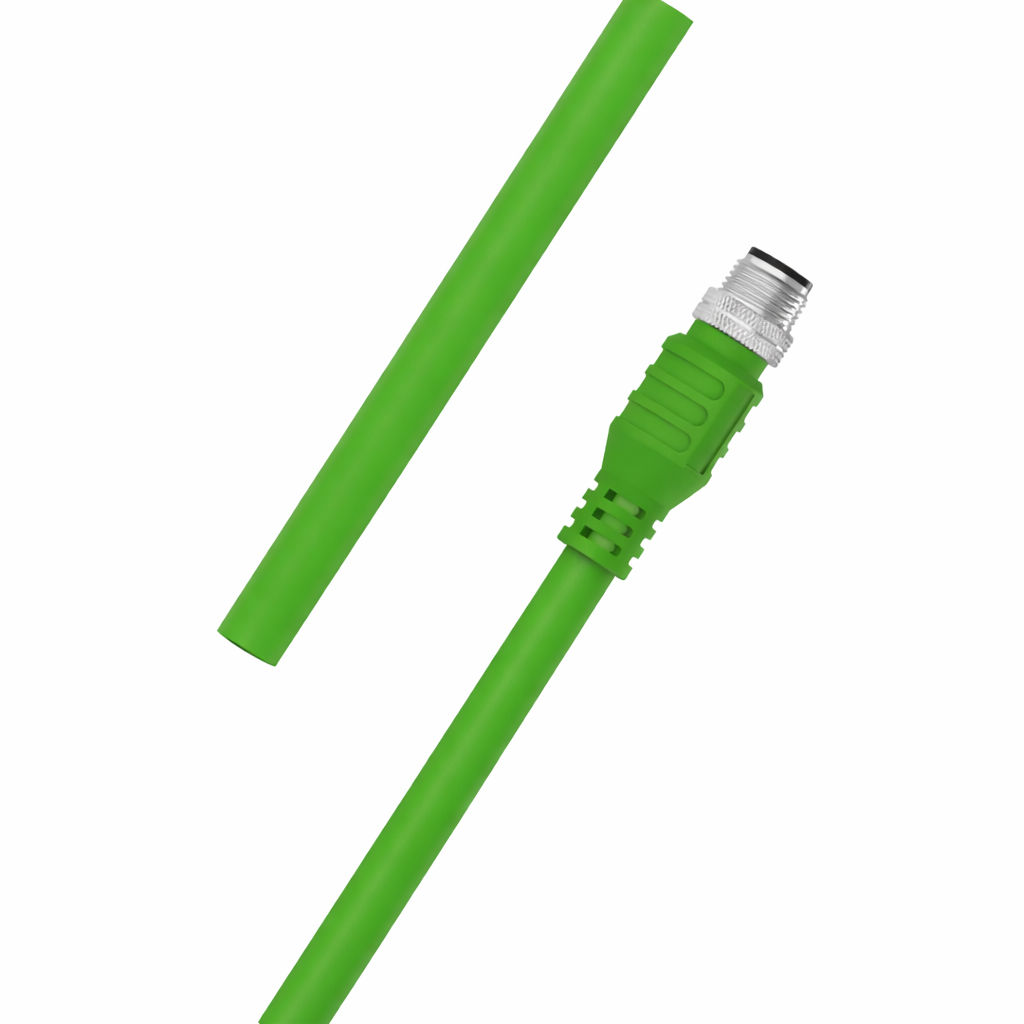 M12 A-coded male straight to open 5-pin PUR sensor cable