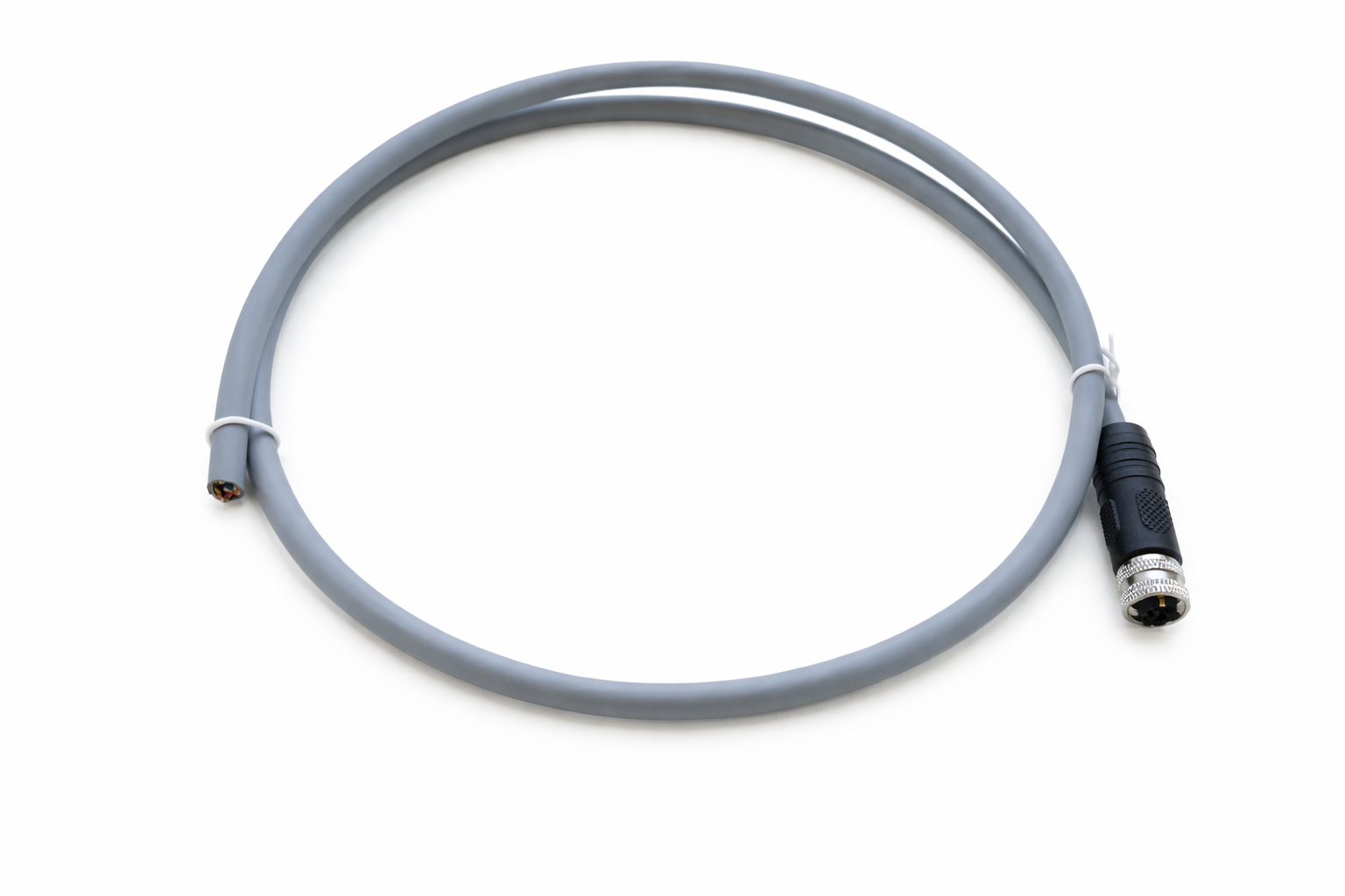 M12 K Code 4 pin female to open end power cable PUR jacket