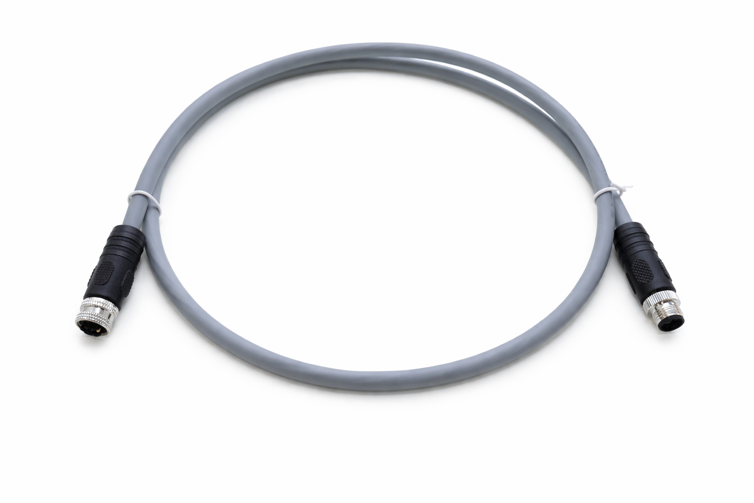 M12 K Code 4 pin male to female power cable PUR jacket