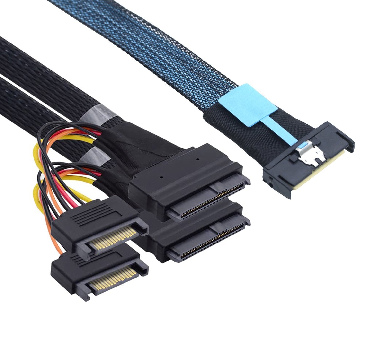 Slimline SAS MCIO to U.2 server SSD cable