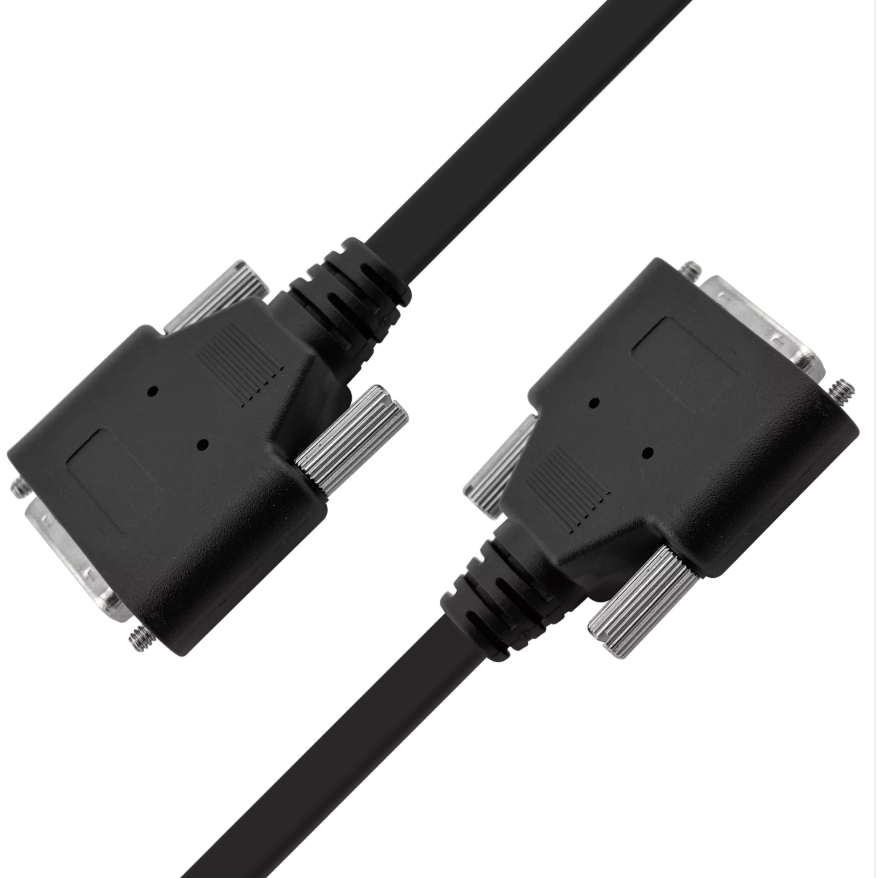 MDR 26-pin male to MDR 26-pin male Camera Link cable assembly, black