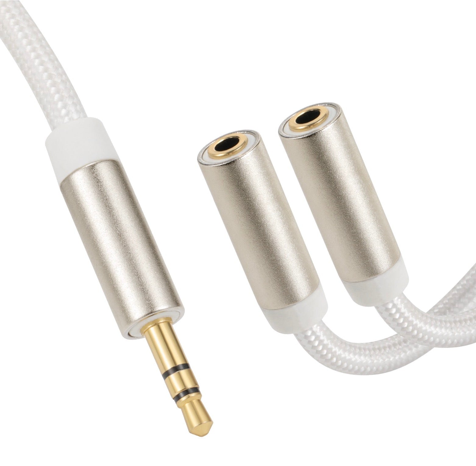 Stereo 3.5mm AUX Y splitter adapter dual headphone output