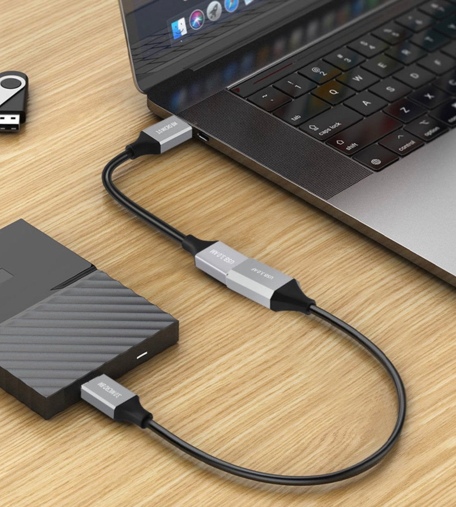Micro-B USB 3.0 cable for portable external hard drives