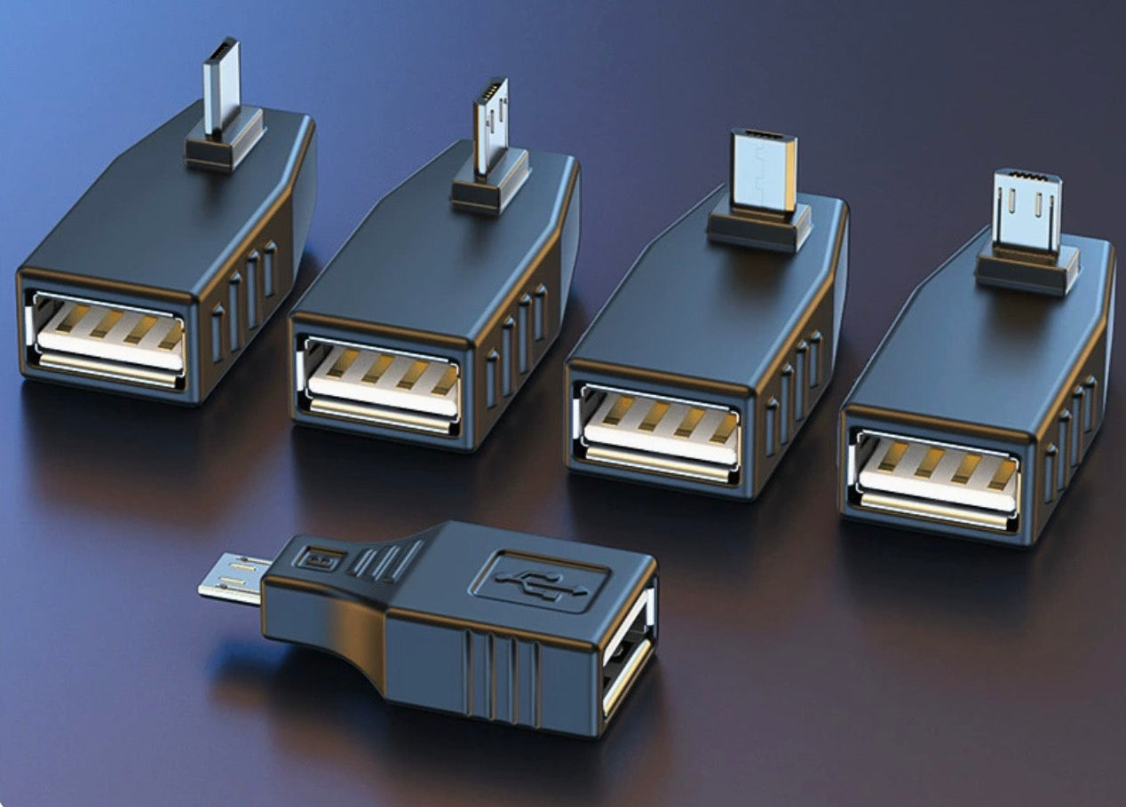 Micro USB 5 pin male to USB A female OTG adapter