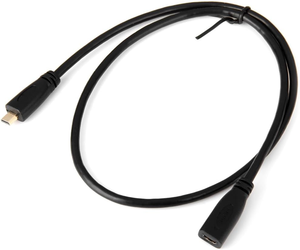 Micro HDMI 1.4 male to female extension cable 0.3m Type D