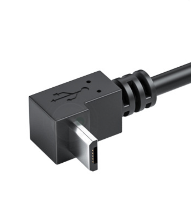 USB connector on a white background