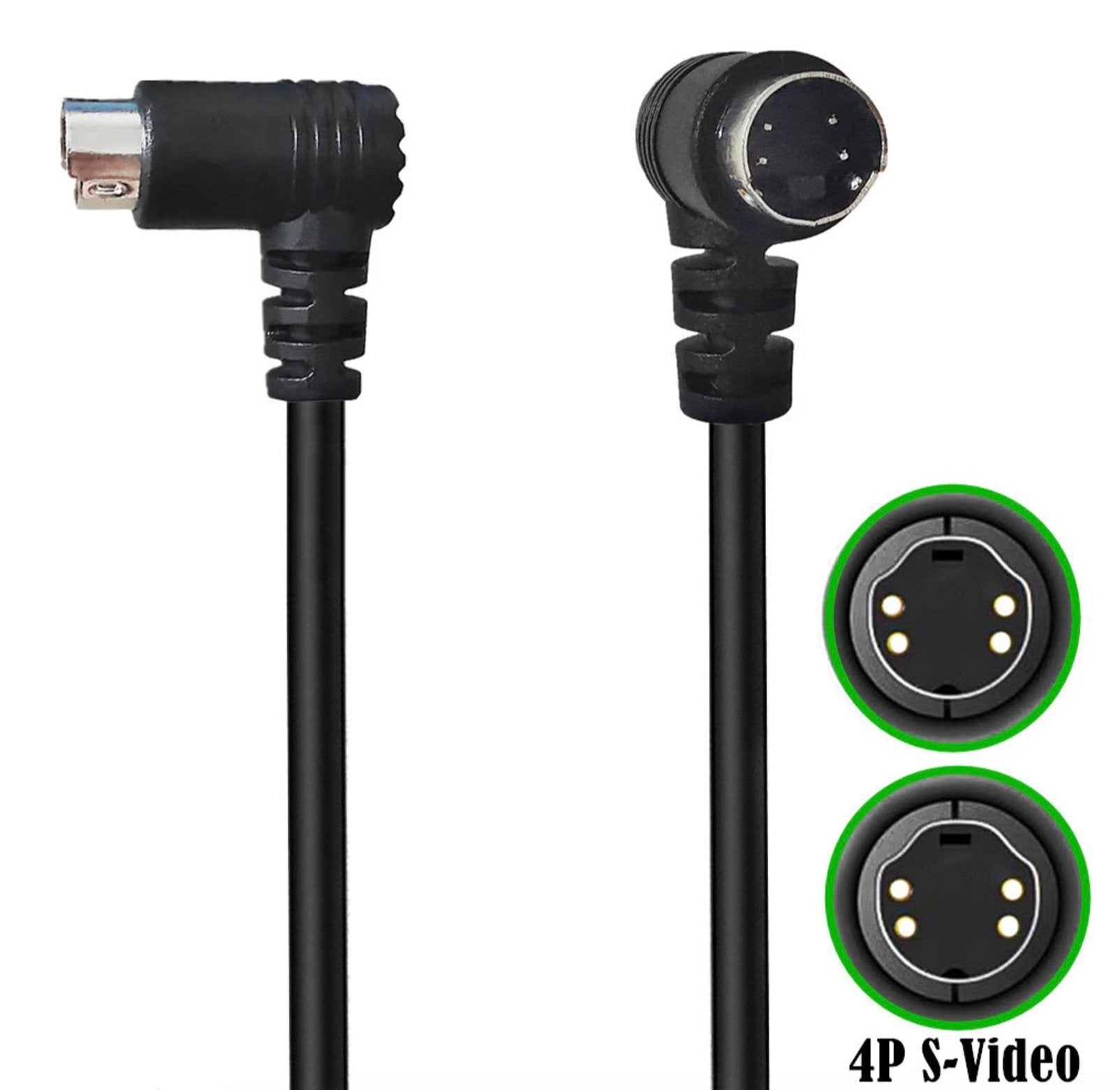 Mini DIN 4-pin S-Video male to male extension cable