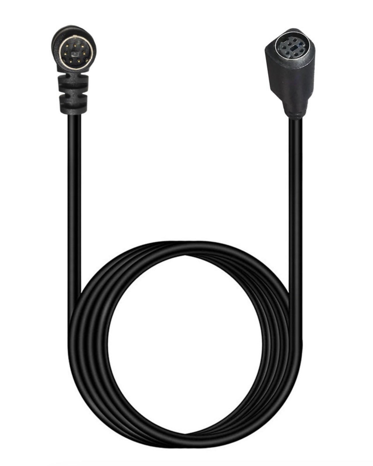 Mini DIN 7-pin male to female audio video extension cable