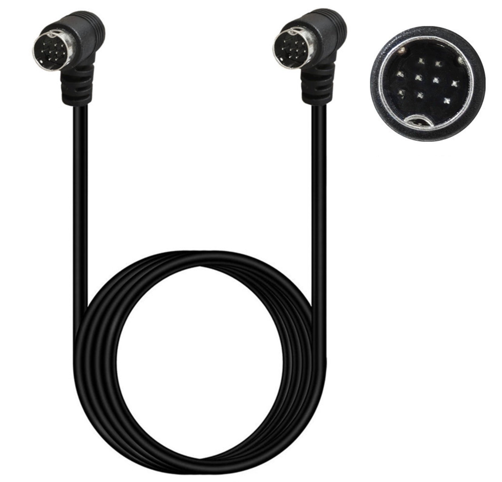 9-pin Mini DIN male to male cable for media centre receivers