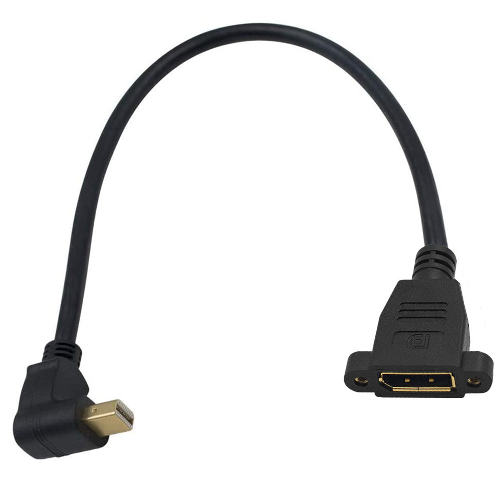 Mini DisplayPort to DisplayPort extension cable for monitor installation