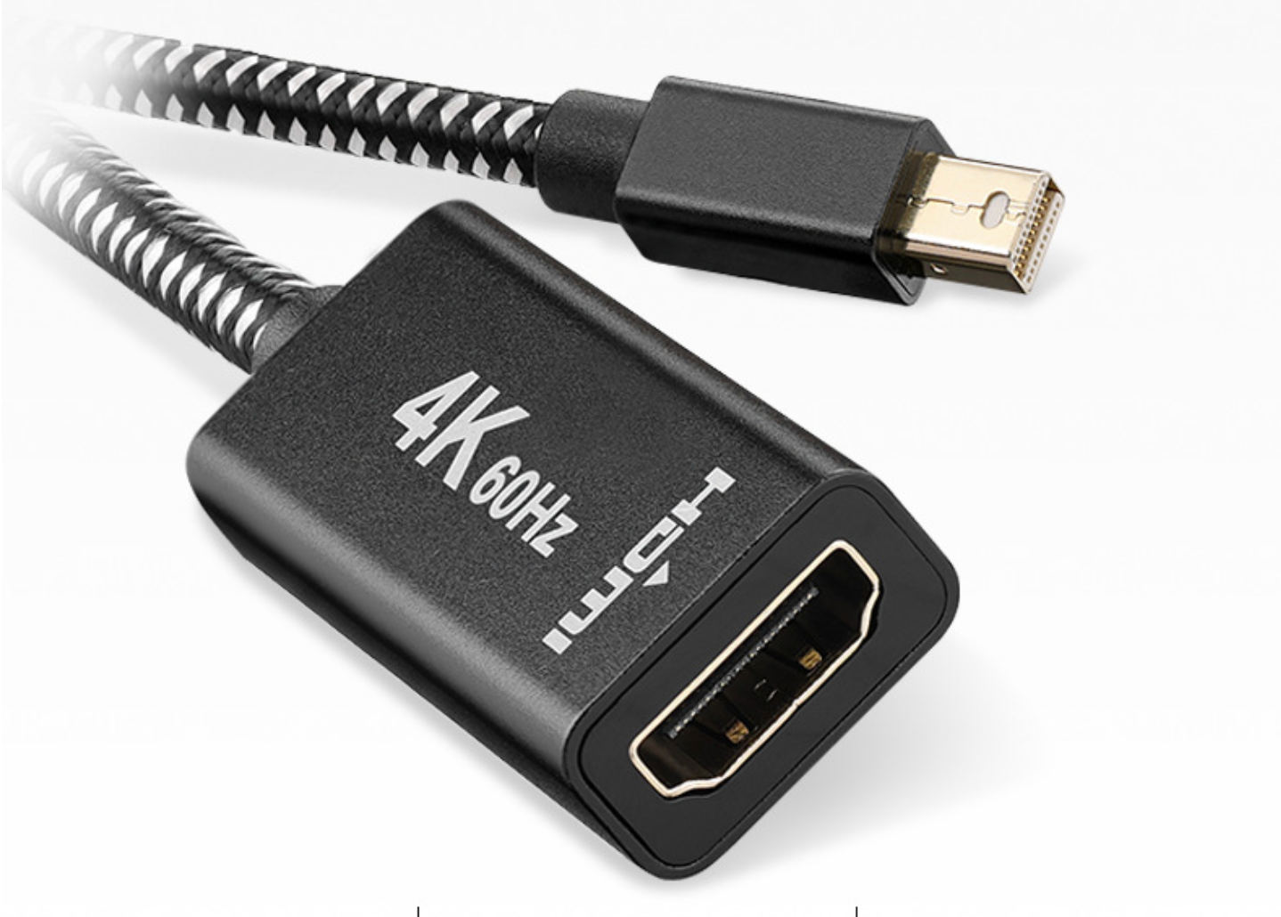 HDMI cable with 4K 60Hz label on a white background