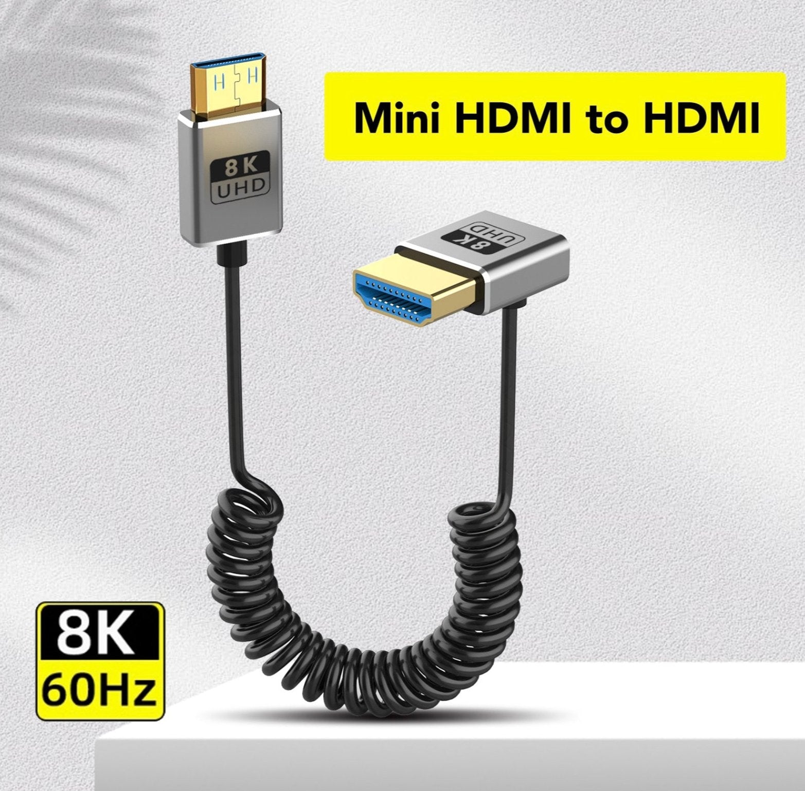 Ultra thin mini HDMI male to HDMI male cable