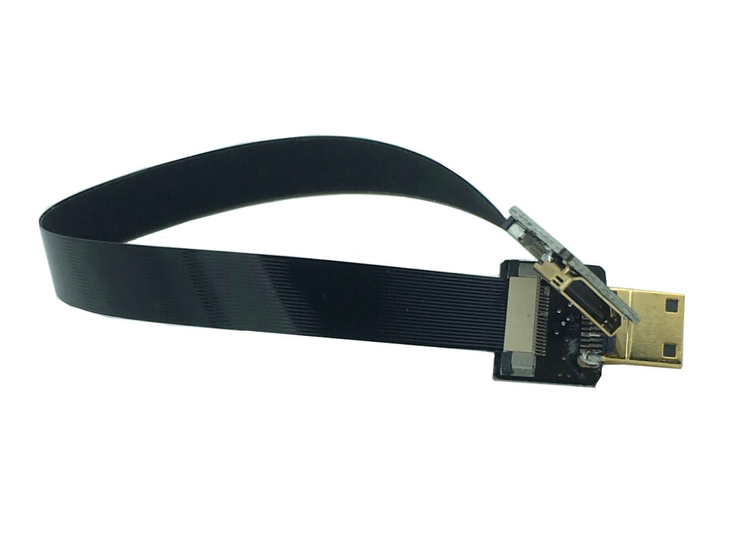 Flat Mini HDMI to Mini HDMI video extension lead 0.5m
