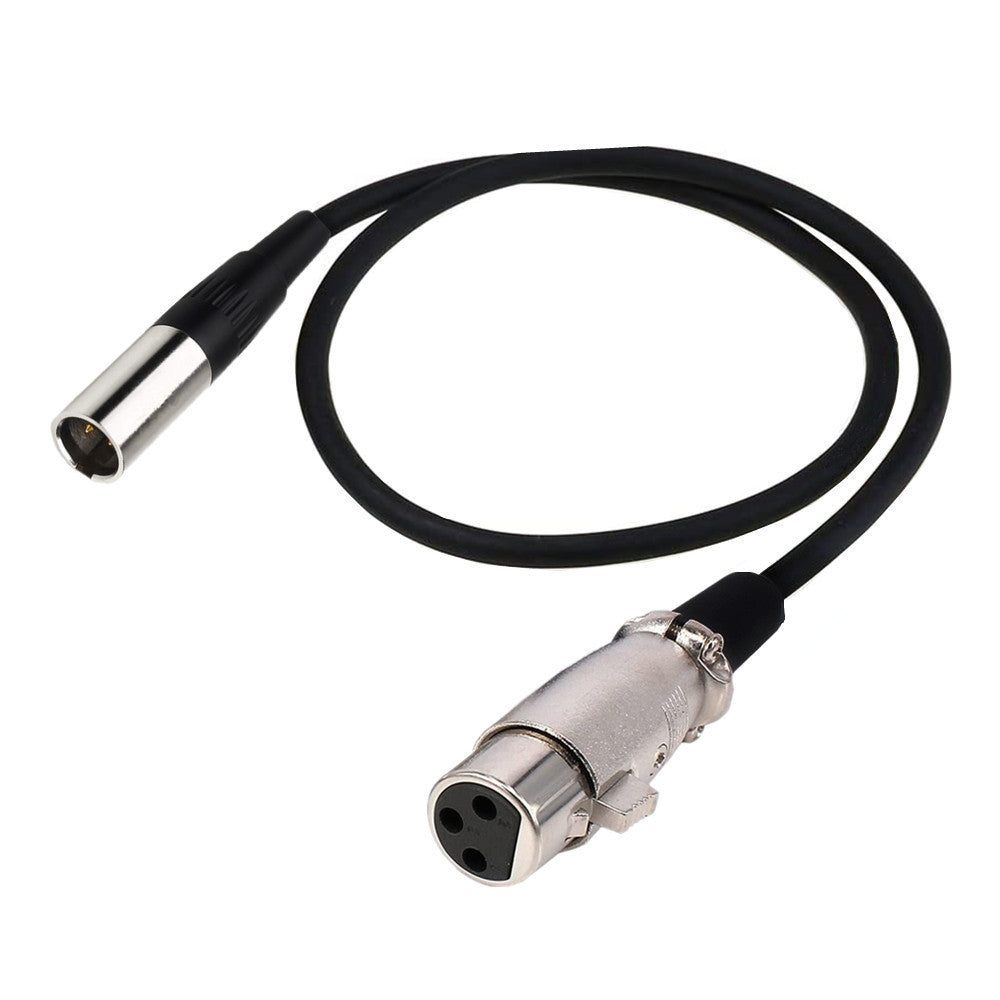 Mini XLR male to XLR female microphone audio cable