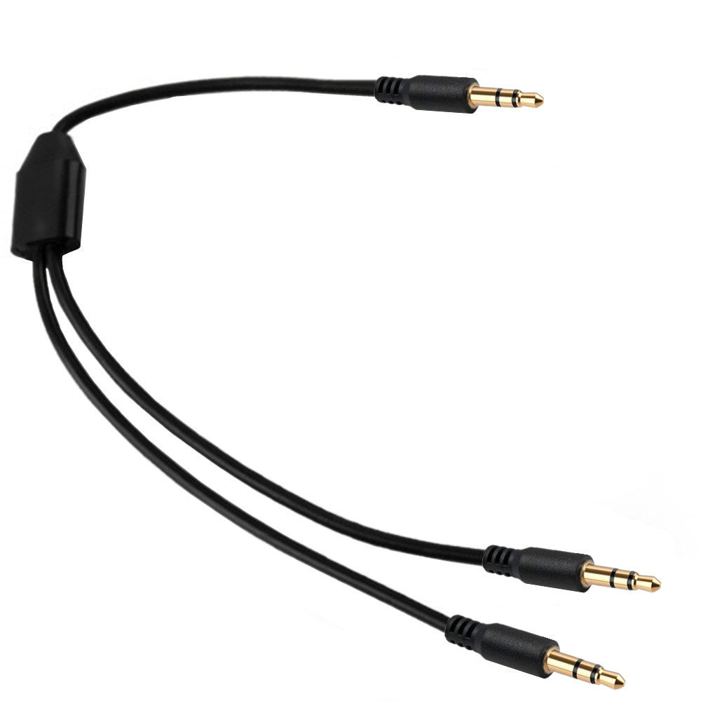 3.5mm 3Pole to 2 x 3.5mm 3Pole TRS Stereo Jack Headphone Audio Cable
