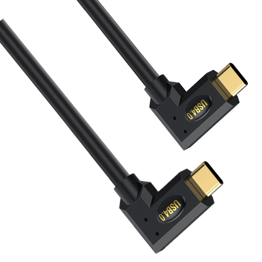 USB C High Speed Transmission USB4 Angled Cable 240W 40Gbps 8K 60H