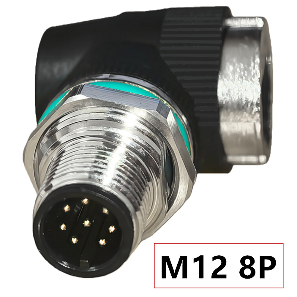 M12 8P connector on a white background