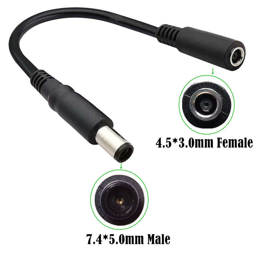 4.5x3.0mm female to 7.4x5.0mm Male Laptop Charging Cable