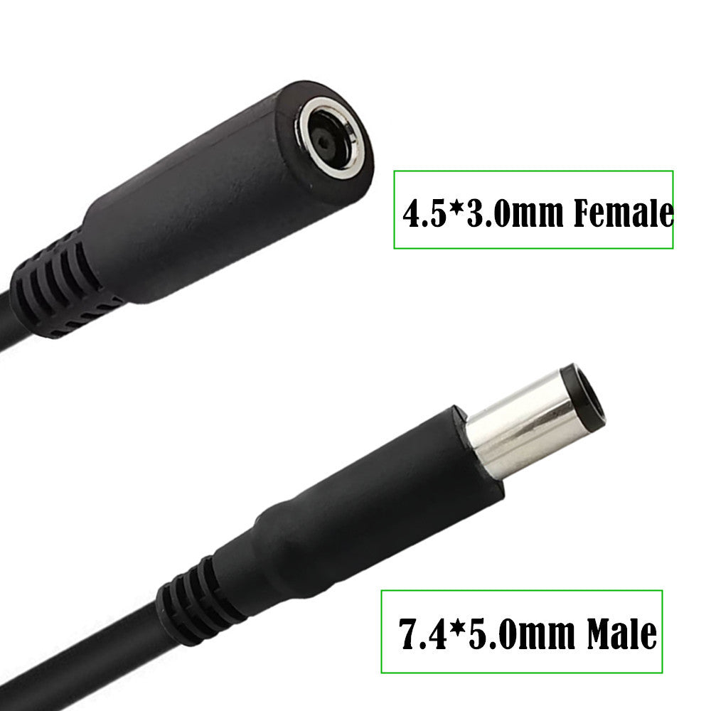 4.5x3.0mm female to 7.4x5.0mm Male Laptop Charging Cable