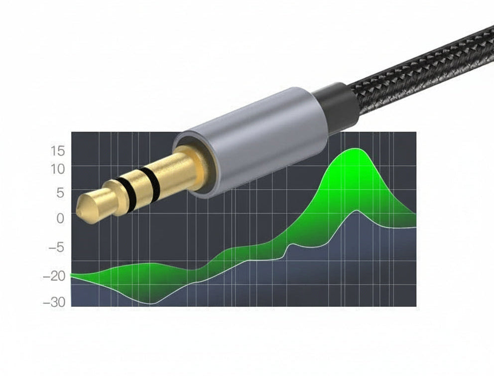 3.5mm Audio Splitter Cable – 1 Male to 2 Female Braided Headphone Adapter