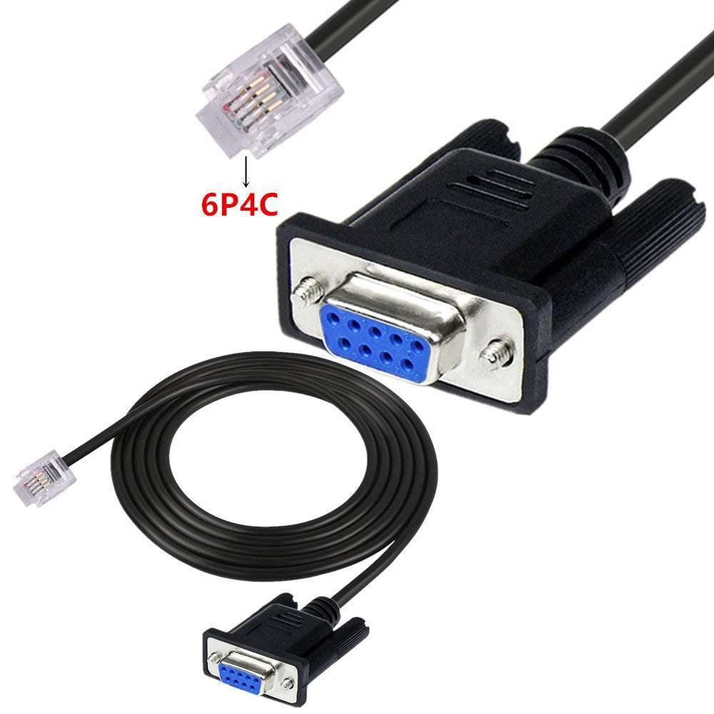 DB9 RS232 to RJ11 6P4C Serial Console Cable for APC AP7800 AP7900 RS232 940-0144A