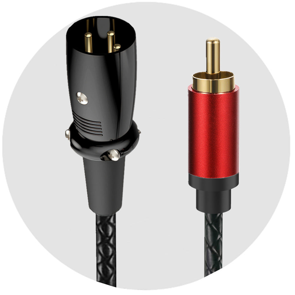 XLR Male to RCA Male Audio Cable – 3 Pin XLR to RCA Plug Stereo Adapter Connector