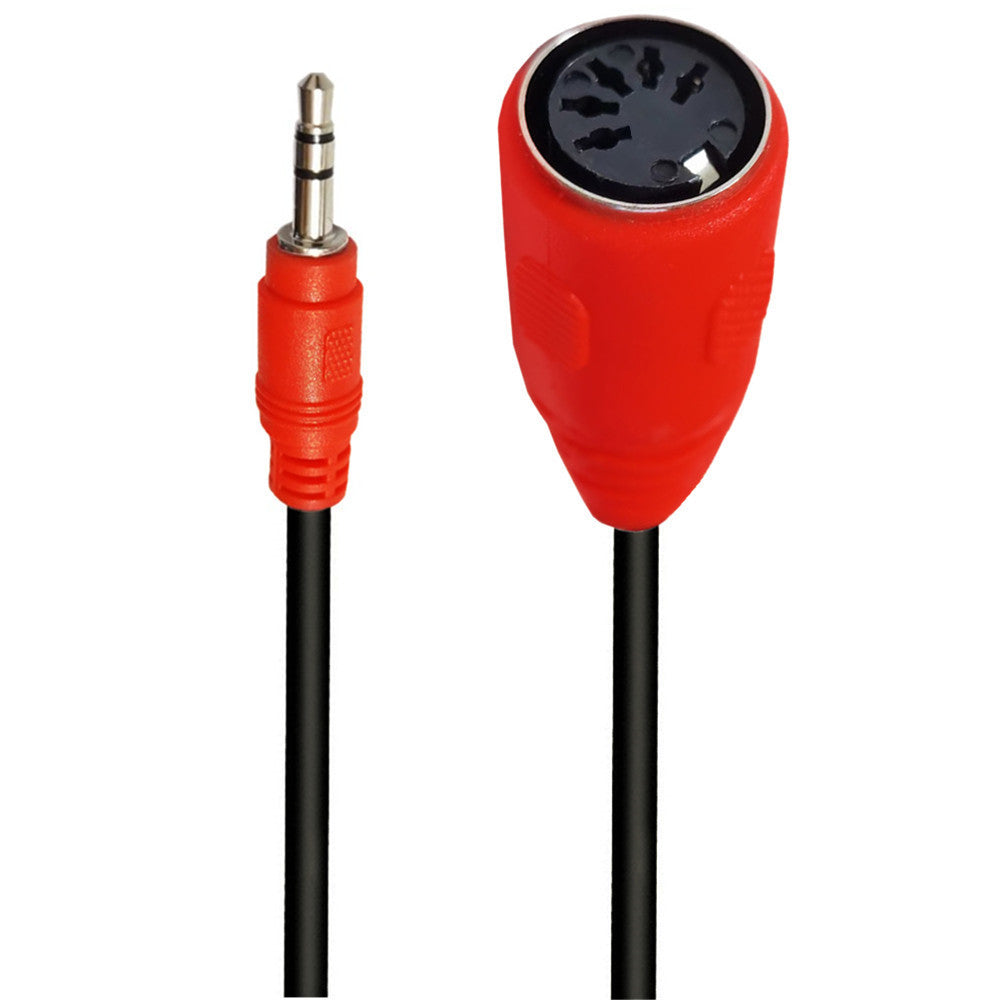 3.5mm TRS Male to 5Pin Din Female Audio Midi Cable 0.5m