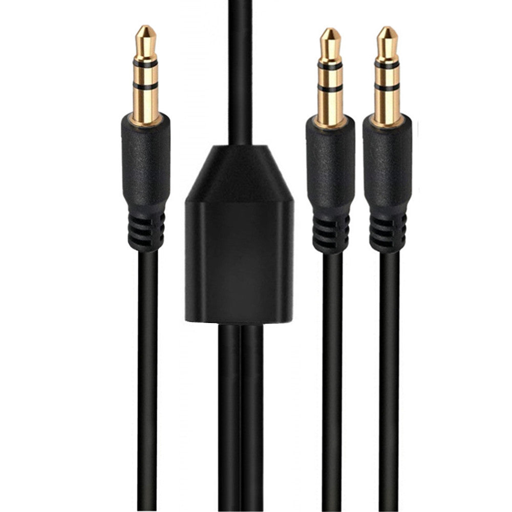 3.5mm 3Pole to 2 x 3.5mm 3Pole TRS Stereo Jack Headphone Audio Cable