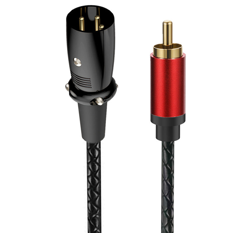 XLR Male to RCA Male Audio Cable – 3 Pin XLR to RCA Plug Stereo Adapter Connector