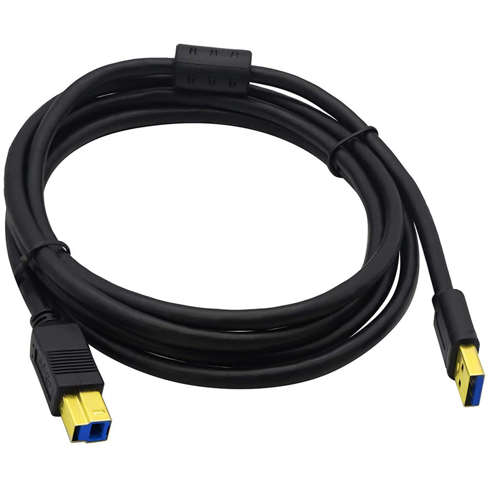 USB 3.0 A Male to B Type Male Cable For Scanners, Printers, Hard Drives