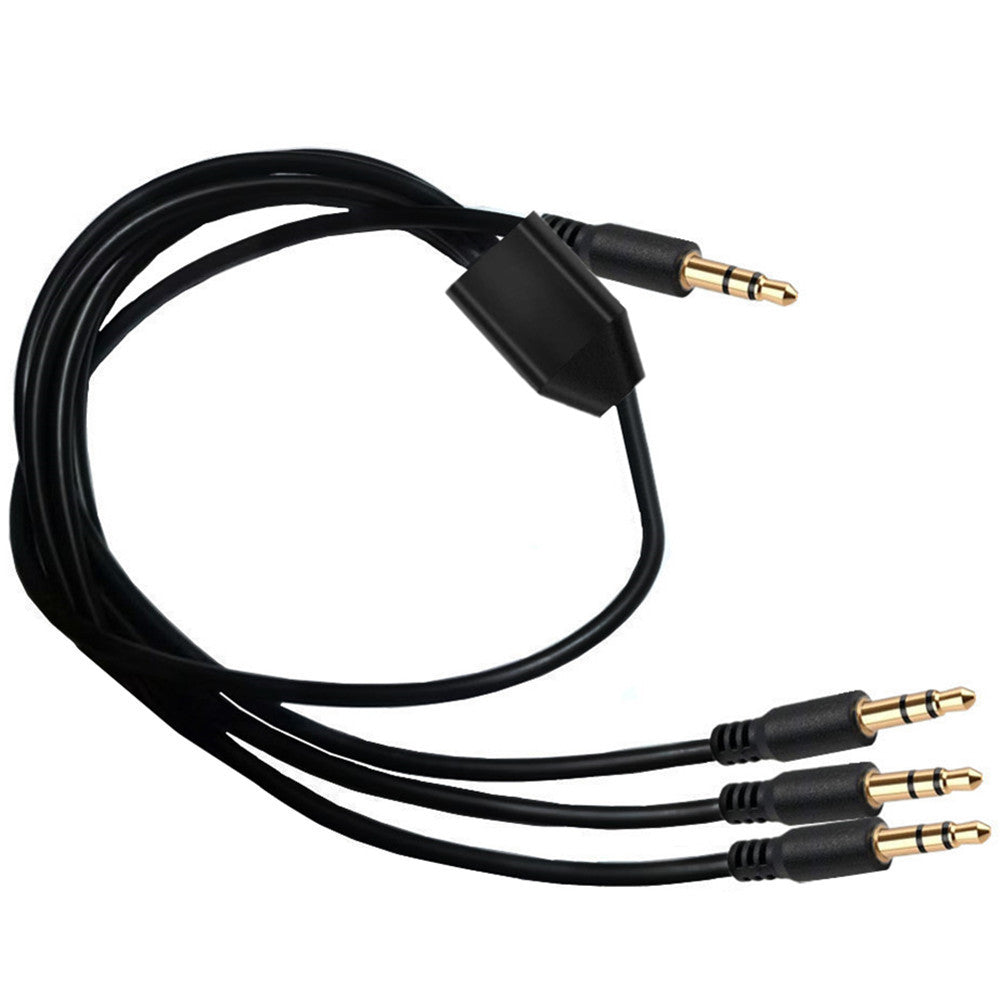 3.5mm 3Pole to 3 x 3.5mm 3Pole TRS Stereo Jack Headphone Audio Cable