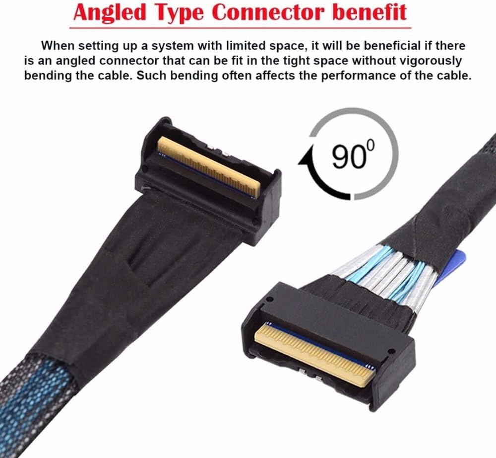 MCIO 74-pin Slimline SAS interconnect