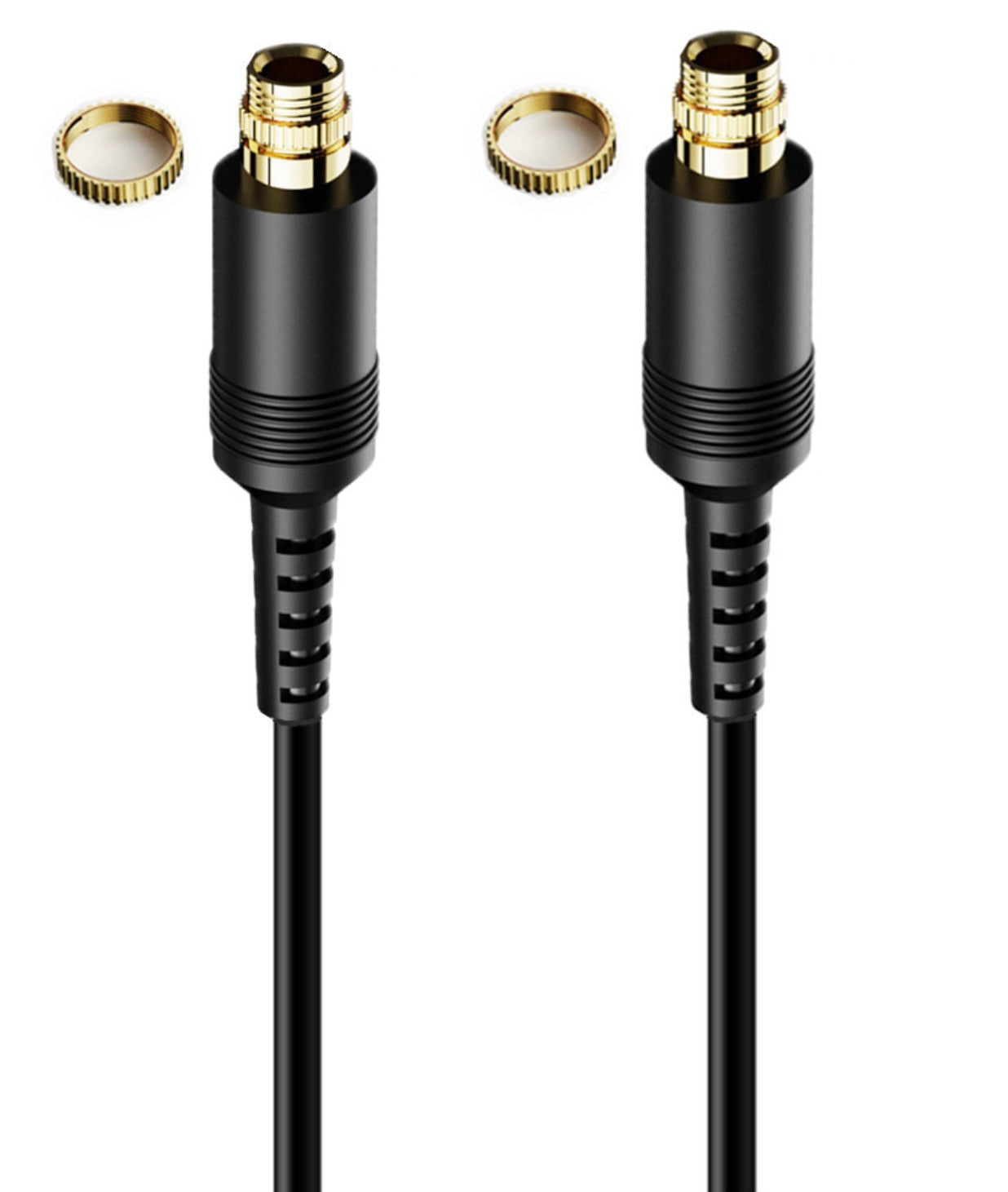 3.5mm female to female panel mount AUX cable with locking nuts