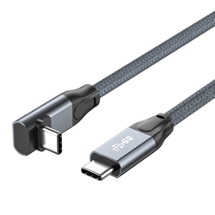 USB-C Male to USB-C Female Angled Cable USB 3.2 Gen3 20Gbps 240W 1m