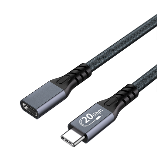 USB-C 3.1 Male to Female Gen 2 Type C PD 100W Cable with E-Marker Chip