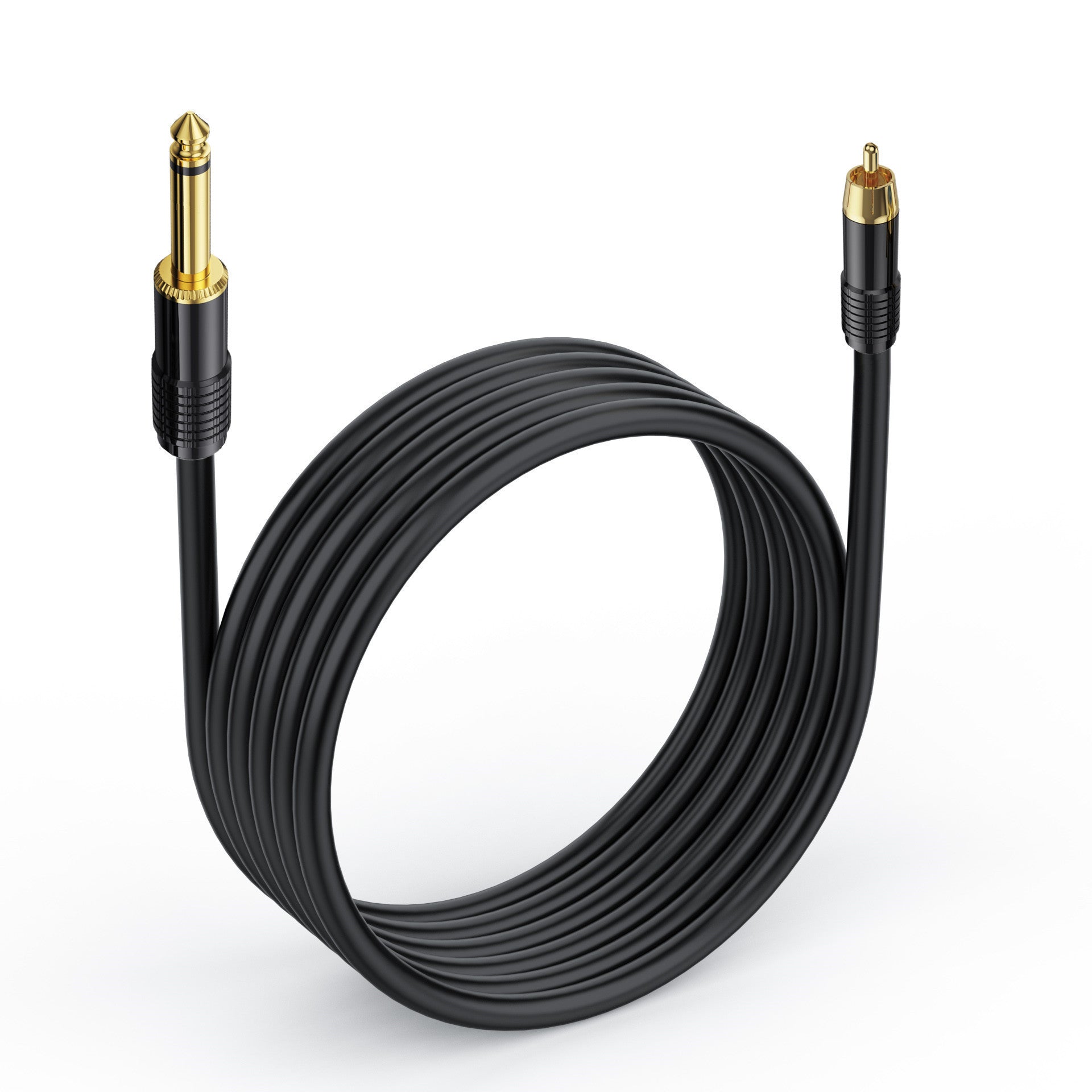 6.35mm jack to RCA phono male converter cable