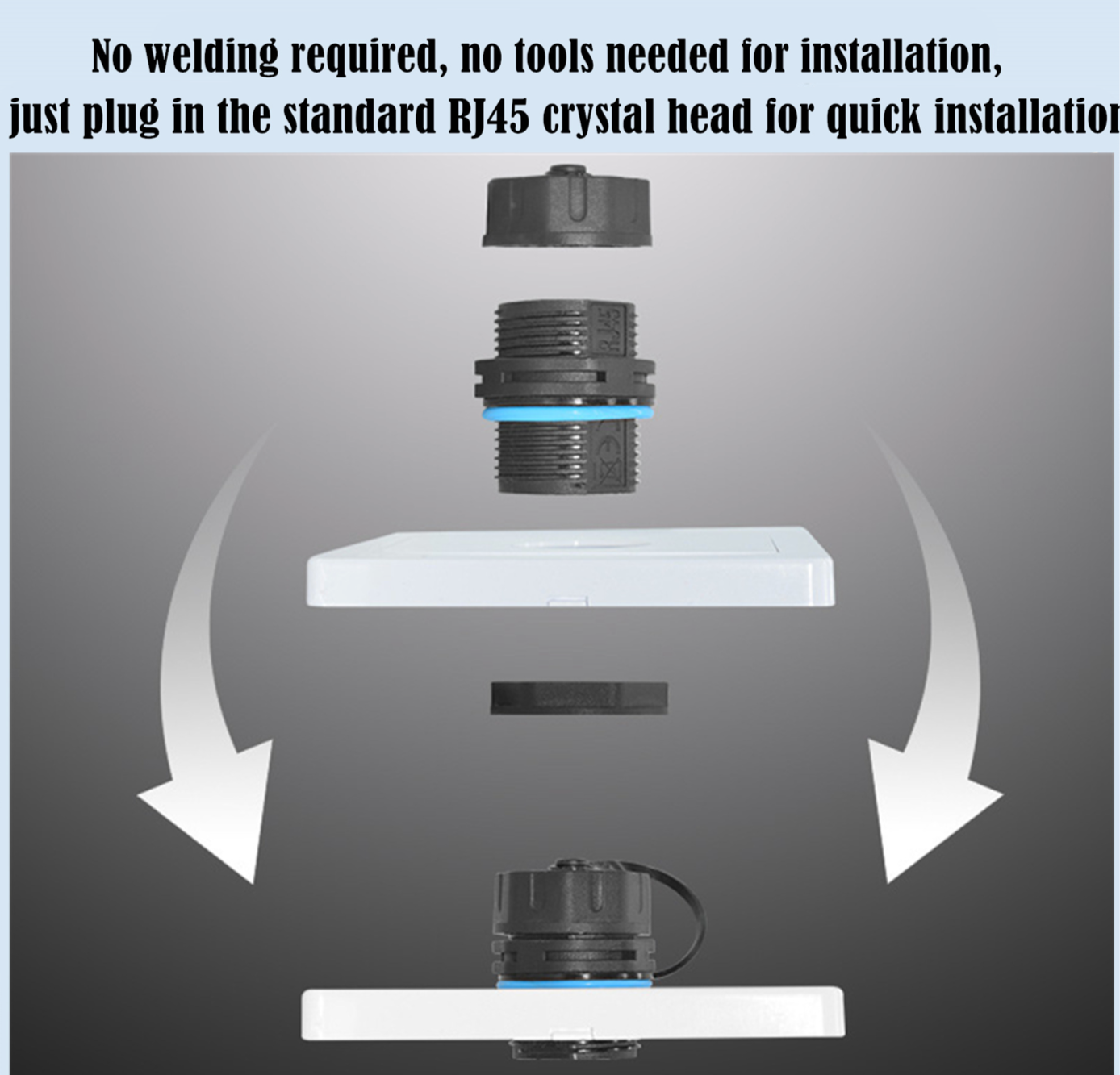 RJ45 Waterproof IP68 Shielded Ethernet Coupler M23 Cat5 Cat5e Cat6 Outdoor Adapter